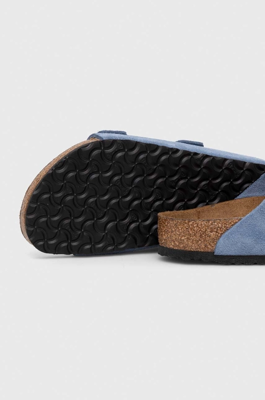 niebieski Birkenstock klapki zamszowe dziecięce Arizona Kids VL