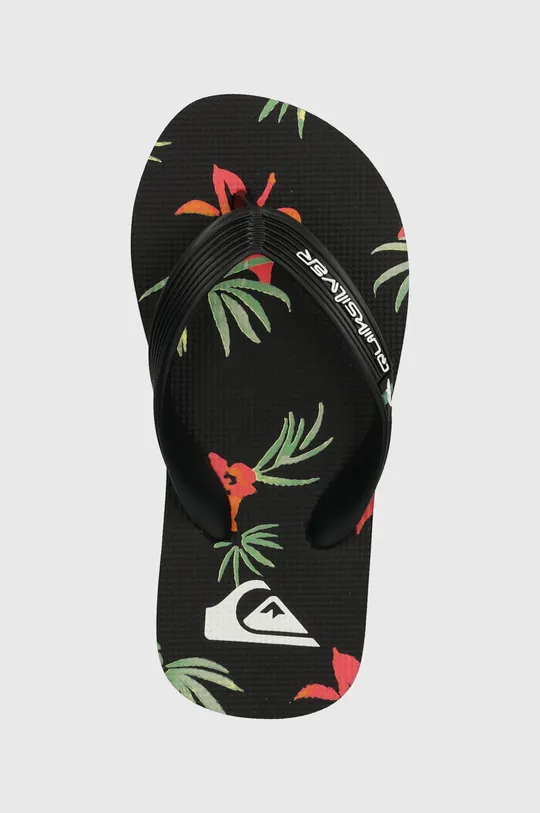 чёрный Детские вьетнамки Quiksilver MOLOKAI ART II