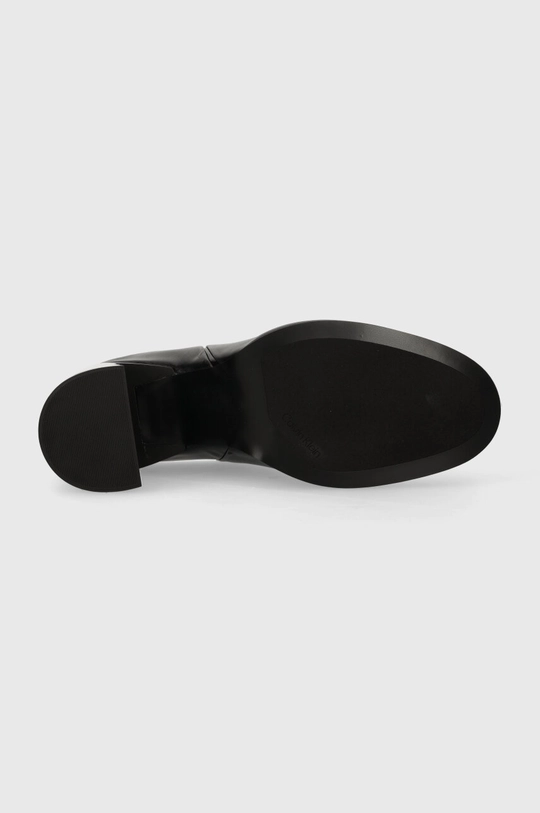 Kožené šľapky Calvin Klein GEO BLOCK MULE 60 Dámsky