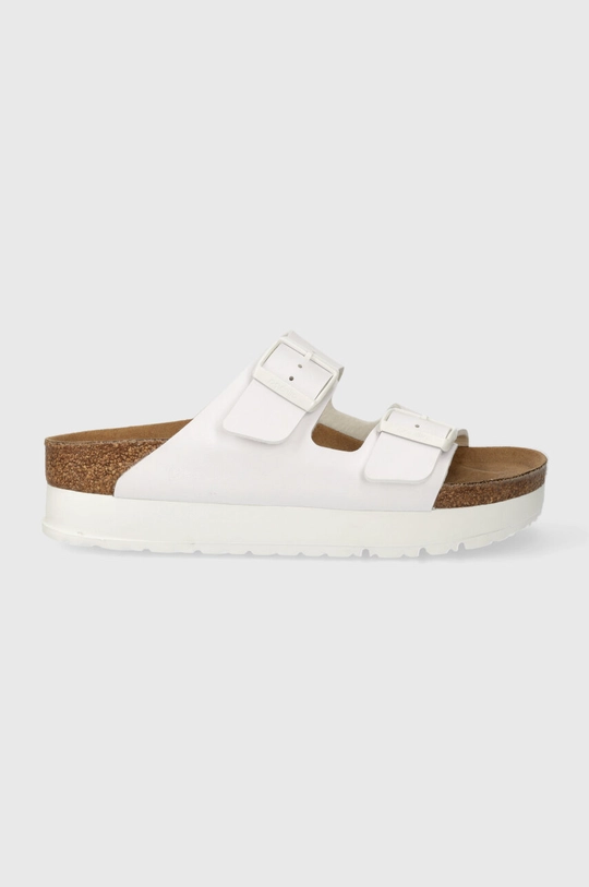 λευκό Παντόφλες Birkenstock Arizona Platform Flex Γυναικεία