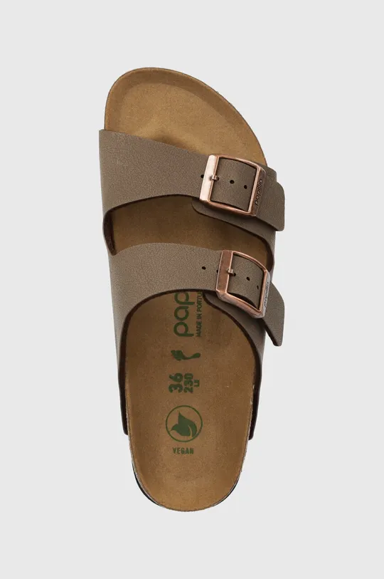 brązowy Birkenstock klapki Arizona Platform Flex