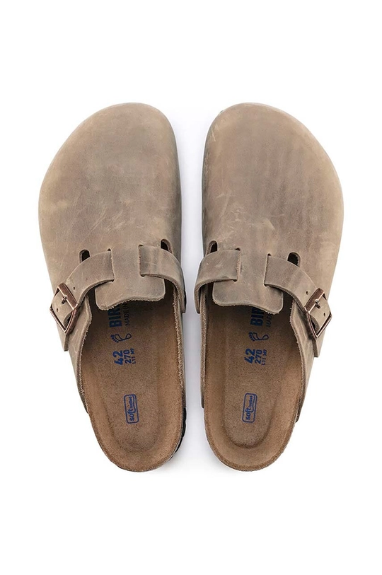 Birkenstock klapki skórzane Boston SFB Damski