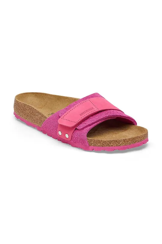 Birkenstock papuci din piele Oita roz