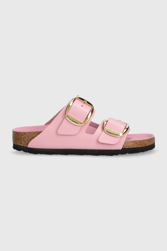 розовый Кожаные шлепанцы Birkenstock Arizona Big Buckle Женский