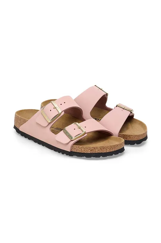 roza Natikače od nubuk kože Birkenstock Arizona