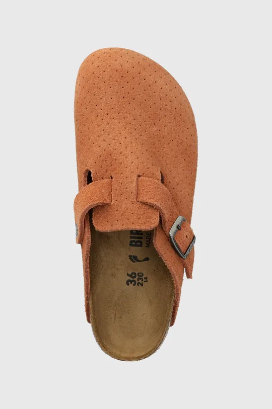 oranžová Semišové šľapky Birkenstock Boston