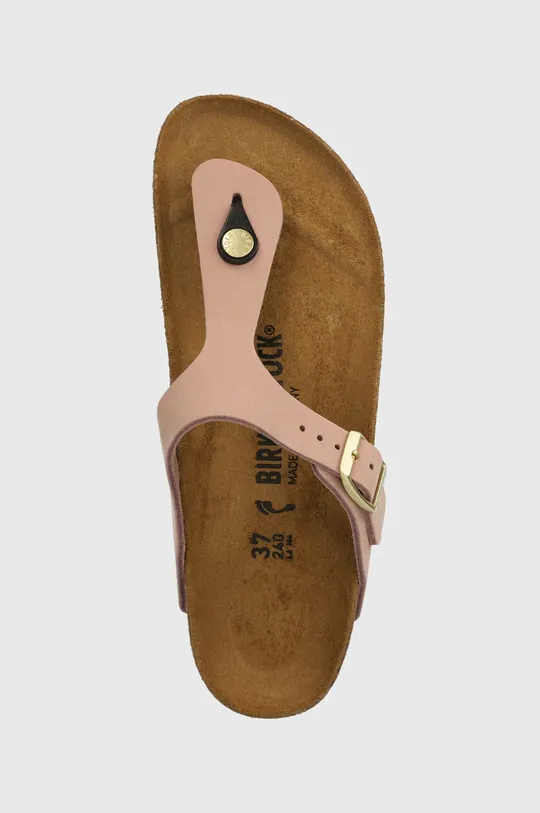 ružová Semišové žabky Birkenstock Gizeh