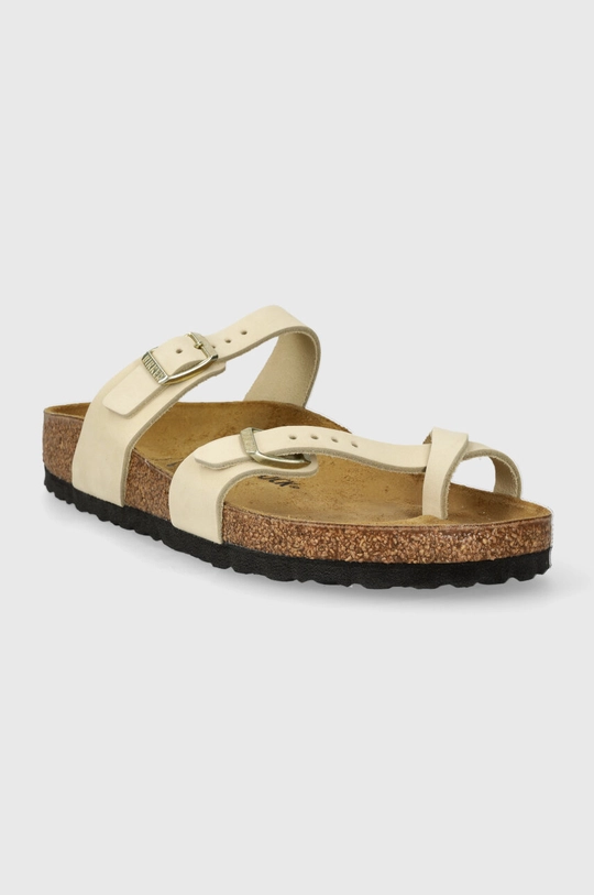 Nubukové šľapky Birkenstock Mayari béžová