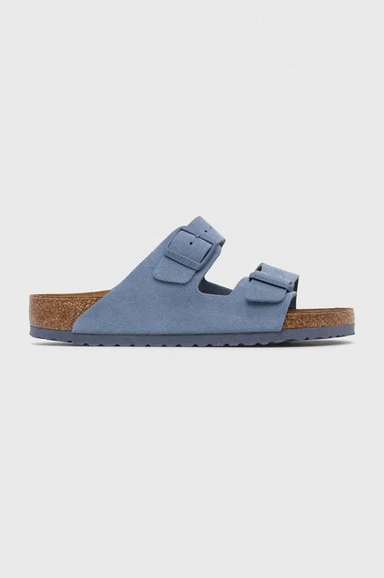 голубой Замшевые шлепанцы Birkenstock Arizona Женский