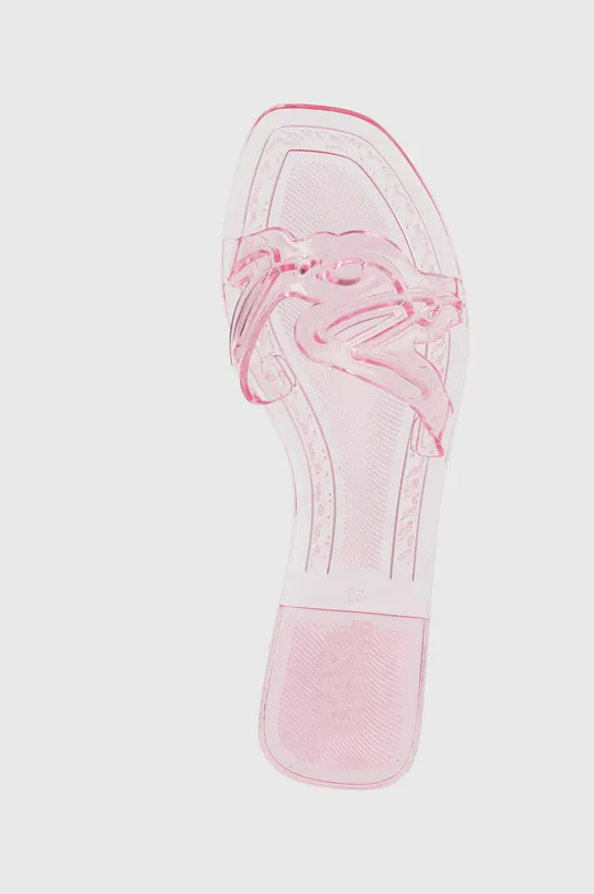 różowy Karl Lagerfeld klapki JELLY