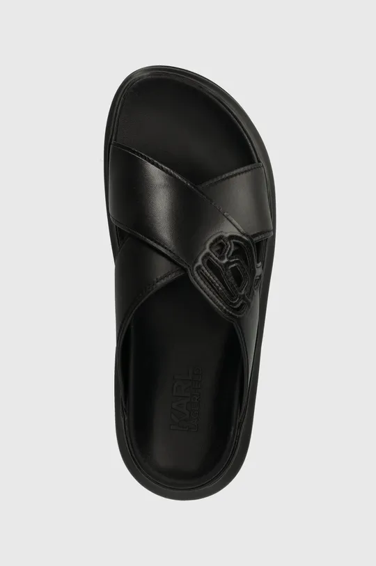 čierna Kožené šľapky Karl Lagerfeld KAPRI NFT