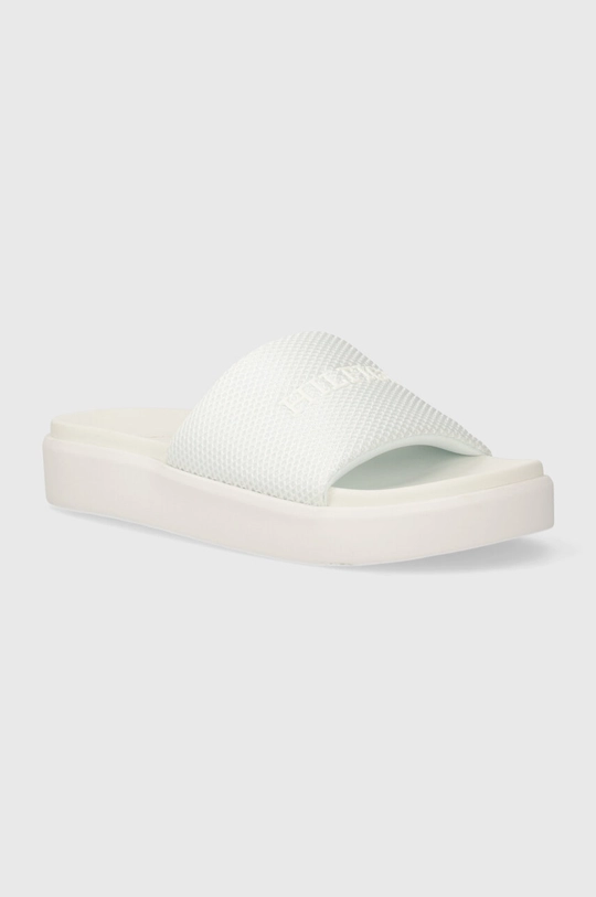 белый Шлепанцы Tommy Hilfiger PLATFORM MESH POOL SLIDE Женский