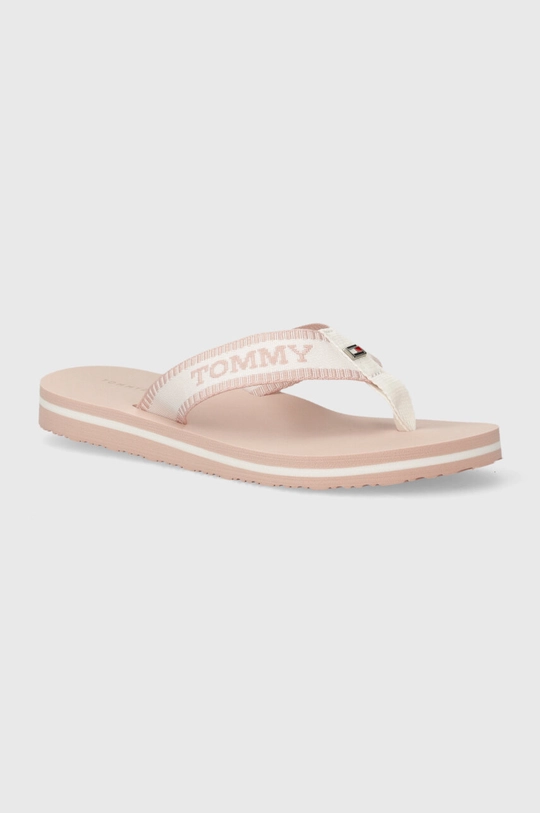 rózsaszín Tommy Hilfiger flip-flop HILFIGER WEBBING POOL SLIDE Női