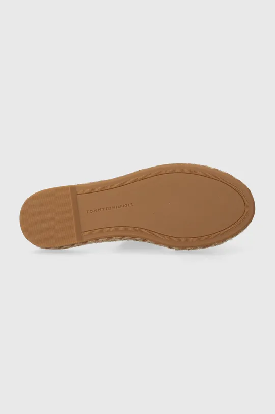 Δερμάτινες παντόφλες Tommy Hilfiger TH LEATHER FLAT ESP SANDAL Γυναικεία