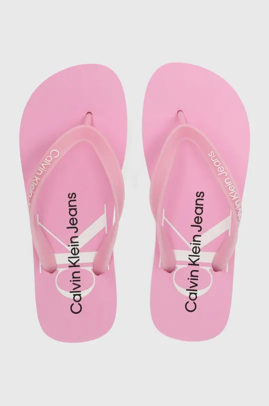 rózsaszín Calvin Klein Jeans flip-flop BEACH SANDAL MONOLOGO TPU Női