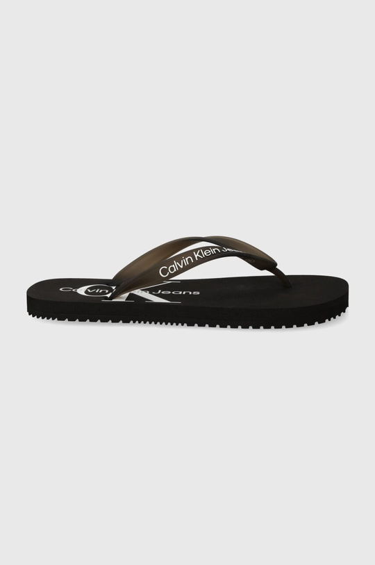 Japonke Calvin Klein Jeans BEACH SANDAL MONOLOGO TPU črna