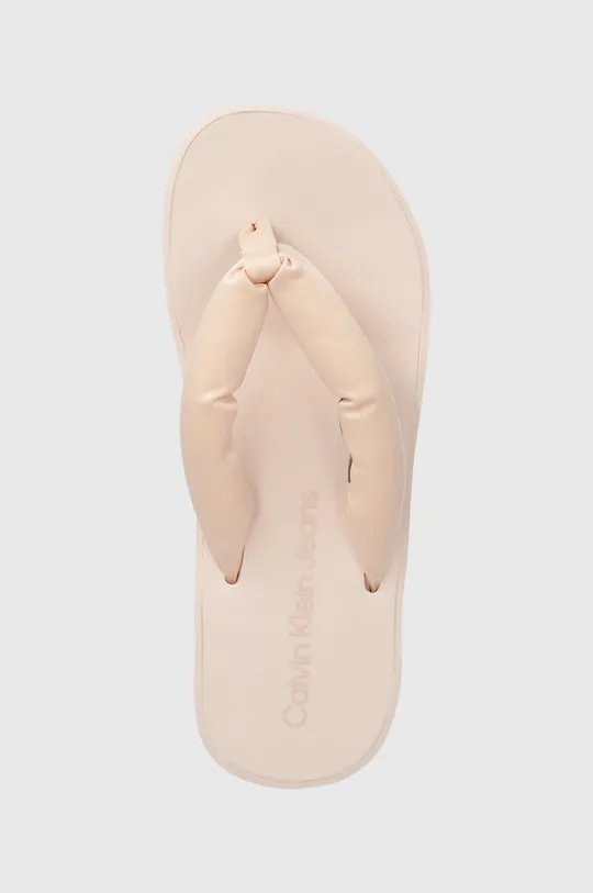 narancssárga Calvin Klein Jeans flip-flop BEACH WEDGE SANDAL PADDED NY