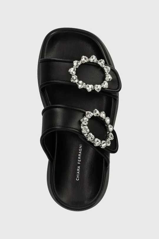 čierna Šľapky Chiara Ferragni Sandal Infinity Love