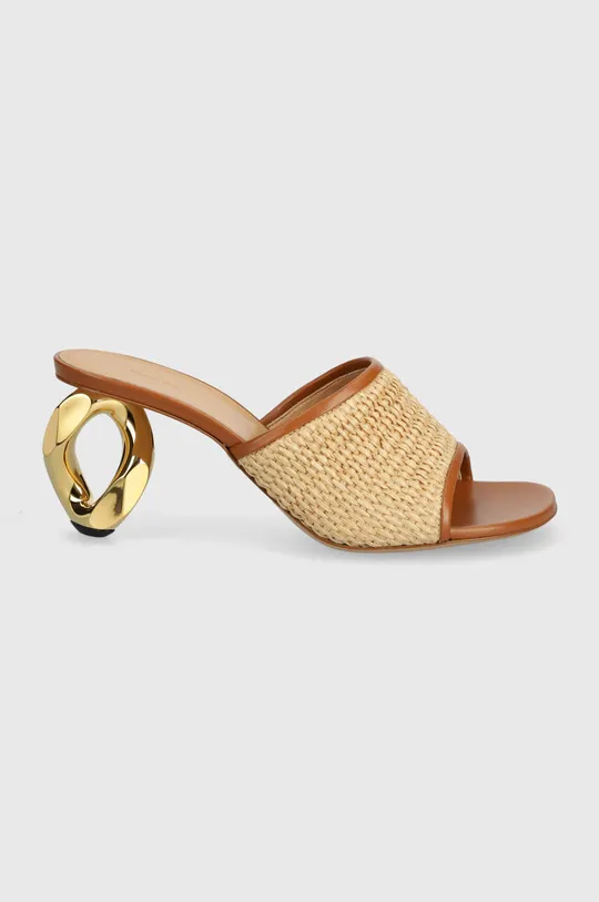 JW Anderson papucs Raffia Sandal bézs