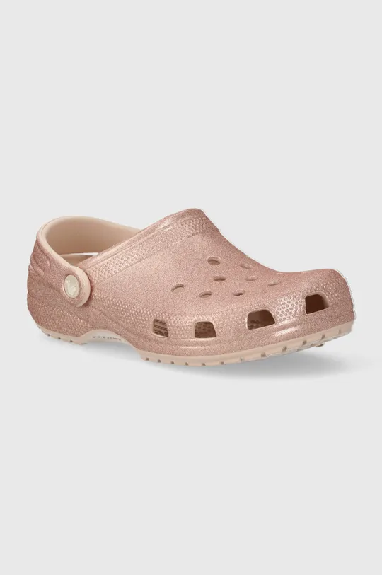 ροζ Παντόφλες Crocs Classic Glitter Clog Γυναικεία
