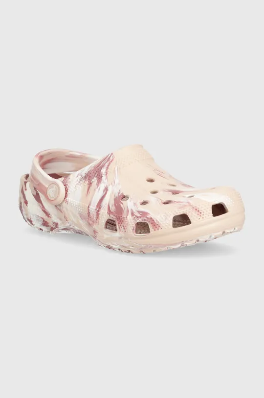 ροζ Παντόφλες Crocs Classic Marbled Clog Γυναικεία