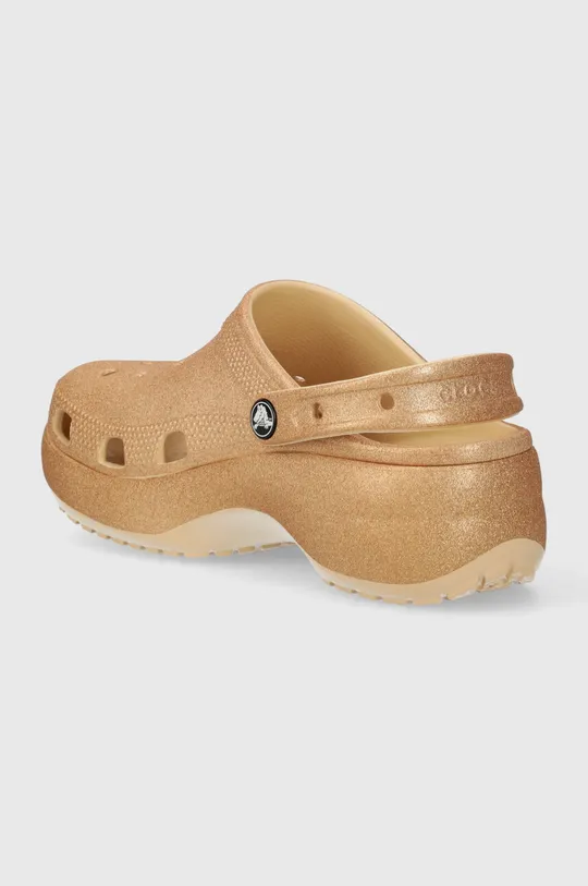 Παντόφλες Crocs Classic Platform Glitter Clog Συνθετικό ύφασμα