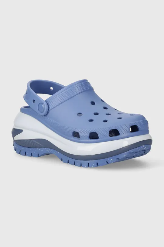 blue Crocs sliders Classic Mega Crush Clog Women’s