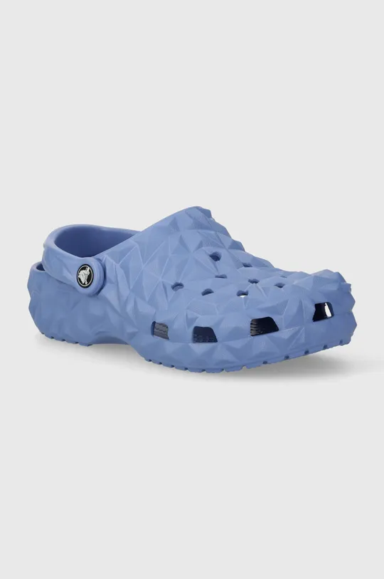 μπλε Παντόφλες Crocs Classic Geometric Clog Γυναικεία