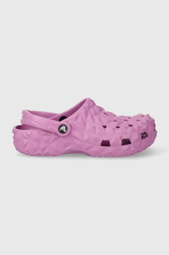 Шльопанці Crocs Classic Geometric Clog фіолетовий