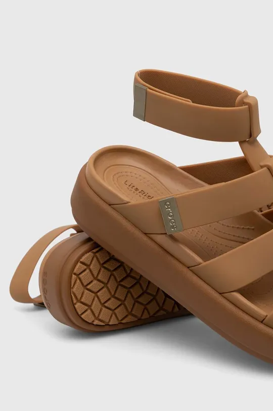 Sandále Crocs Brooklyn Luxe Gladiator Syntetická látka