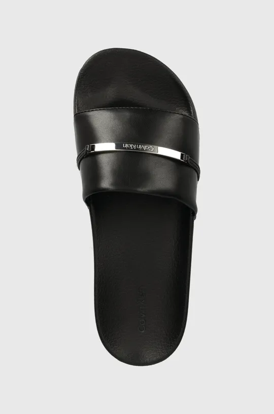 μαύρο Παντόφλες Calvin Klein POOL SLIDE METAL BAR