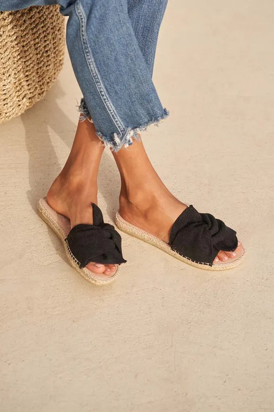 Natikači Manebi La Havana Sandals With Knot Zunanjost: Konoplja Notranjost: Tekstilni material Podplat: Juta, Guma