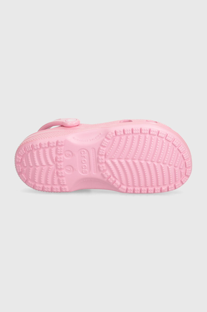 Crocs klapki Classic High Shine Clog damskie kolor różowy 209609 ...
