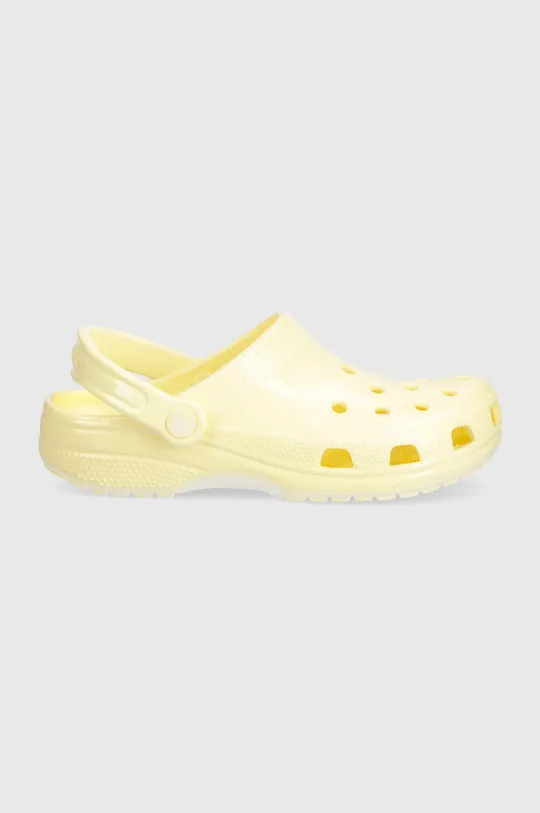 Παντόφλες Crocs Classic High Shine Clog κίτρινο