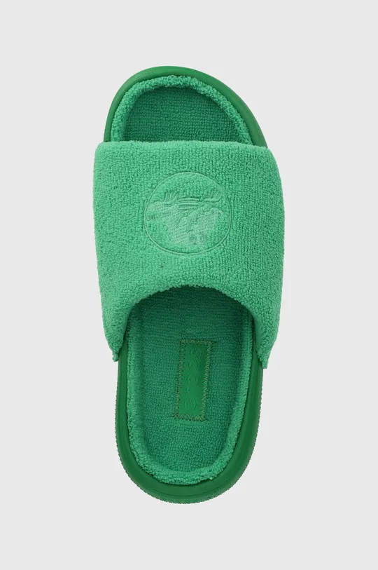 zielony Crocs klapki Classic Towel Slide