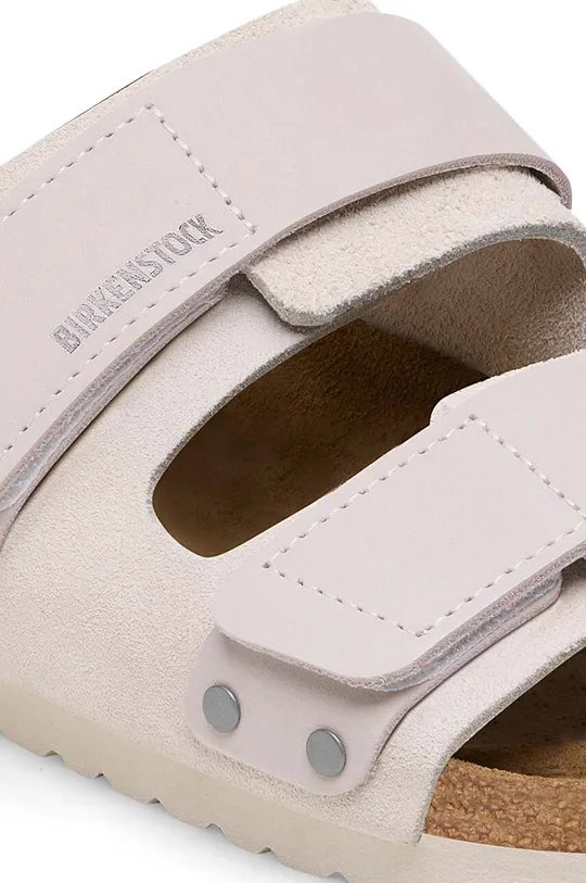 Birkenstock sliders Uji Uppers: Nubuck leather Inside: Natural leather Outsole: Synthetic material