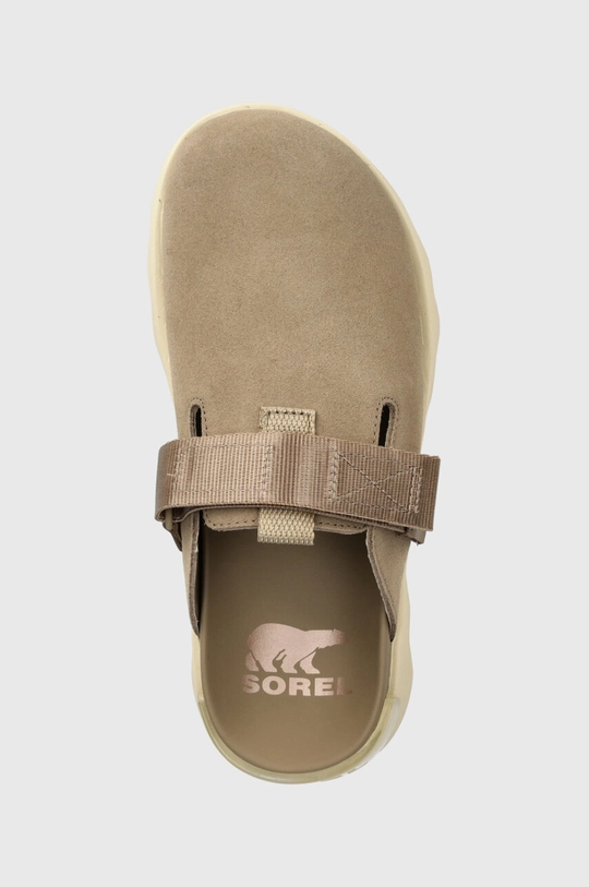 beige Sorel ciabatte slide in camoscio VIIBE CLOG