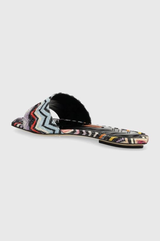 Natikači Missoni Gia Flat Zunanjost: Tekstilni material Notranjost: Naravno usnje Podplat: Naravno usnje