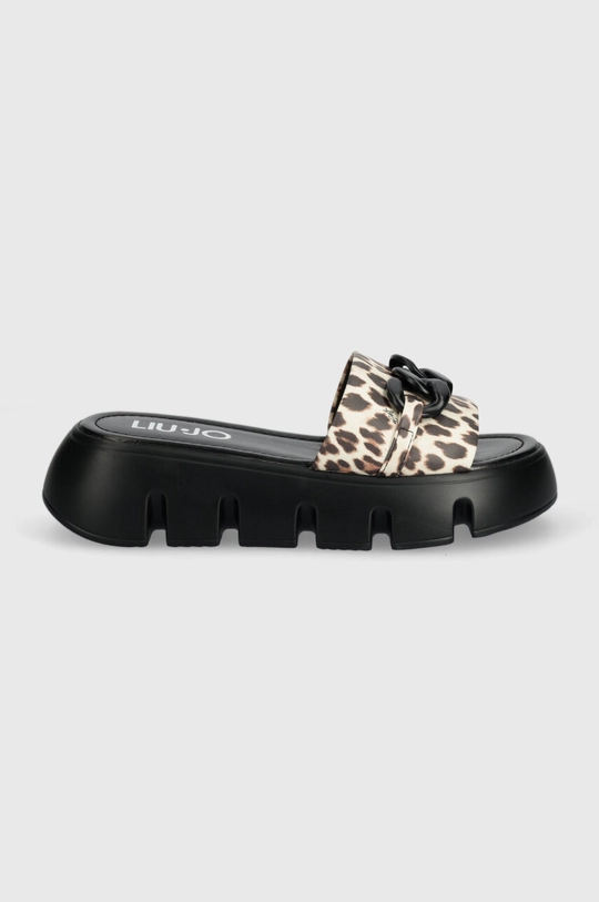 Liu Jo papucs SPOTTED ANIMALIER fekete