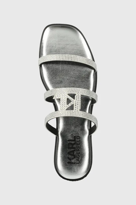 srebrny Karl Lagerfeld klapki OLYMPIA