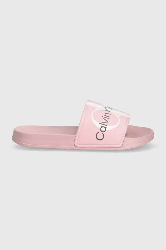Calvin Klein Jeans klapki dziecięce różowy