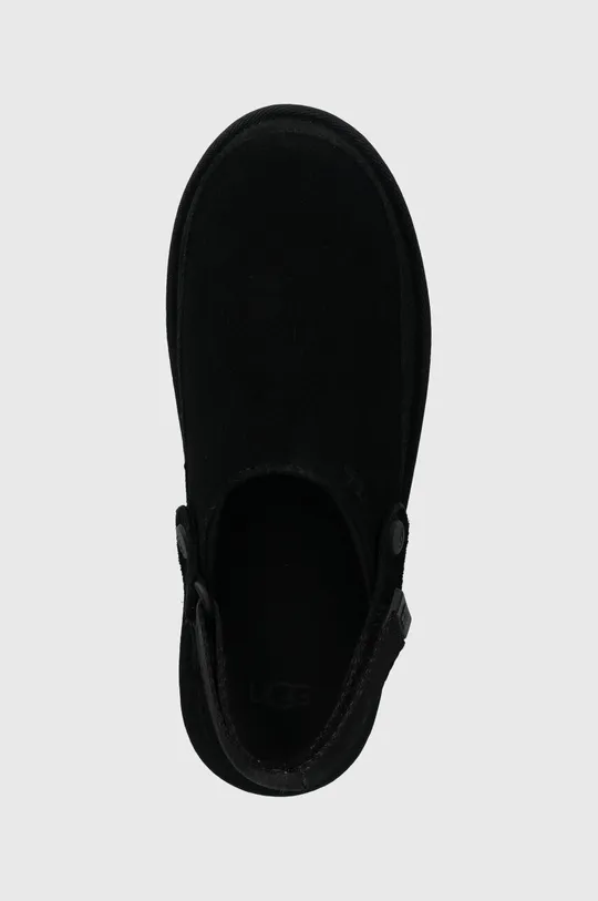 crna Dječje kućne papuče od brušene kože UGG GOLDENSTAR CLOG