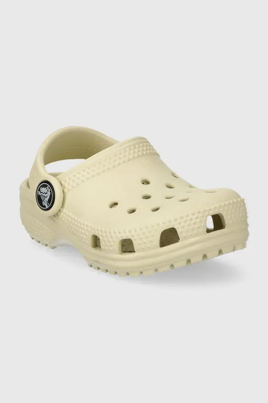 Παιδικές παντόφλες Crocs CLASSIC CLOG μπεζ