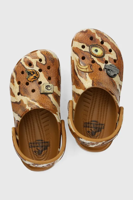 brązowy Crocs klapki dziecięce JURASSIC WORLD CLASSIC CLOG