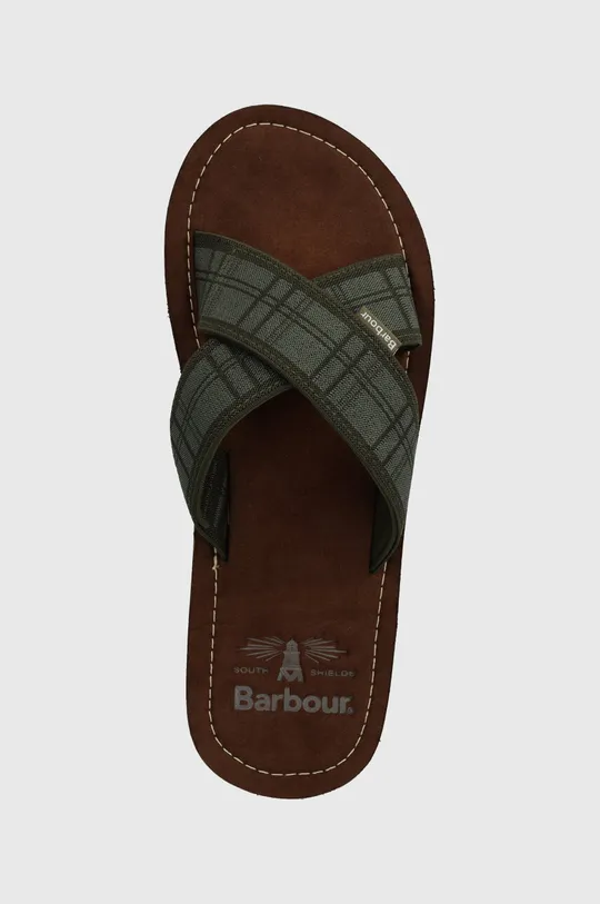 zöld Barbour papucs Tartan Toeman