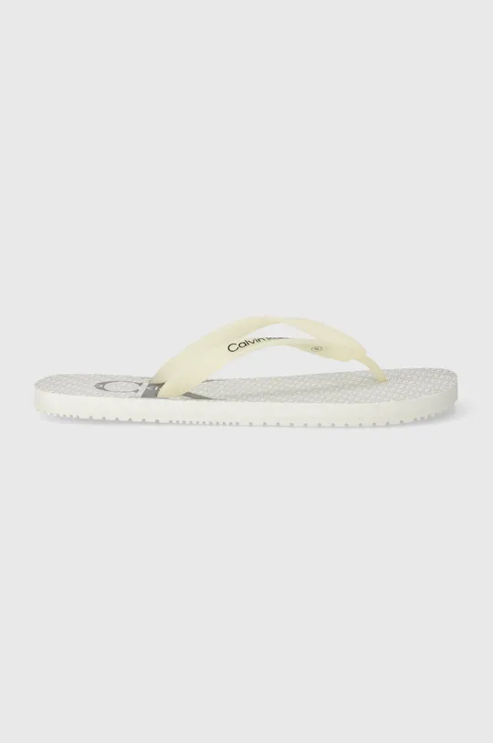 Calvin Klein Jeans flip-flop BEACH SANDAL GLOSSY fehér