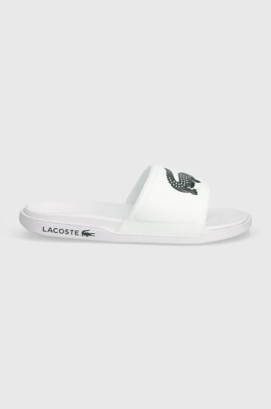 Natikači Lacoste Serve Dual Synthetic Logo Strap bela