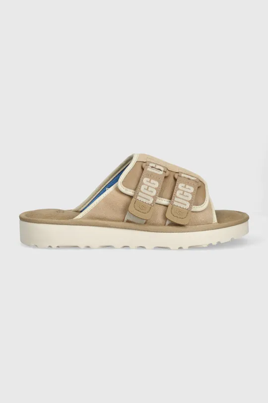 beżowy UGG klapki zamszowe Goldencoast Strap Slide Męski