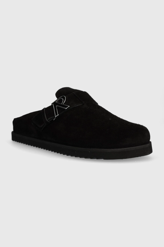 Represent papuci din piele Initial Mule negru