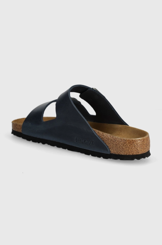 Birkenstock klapki skórzane Arizona Cholewka: Skóra naturalna, Wnętrze: Skóra zamszowa, Podeszwa: Materiał syntetyczny